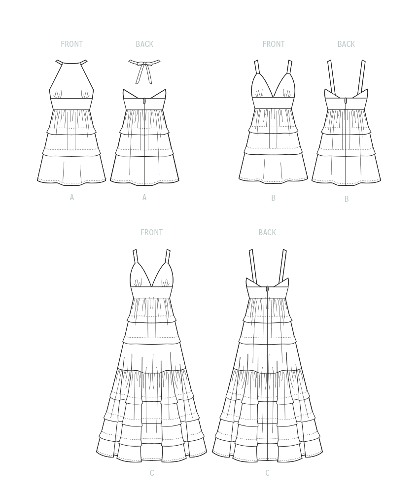McCall's M8322 sewing pattern envelope showing dress