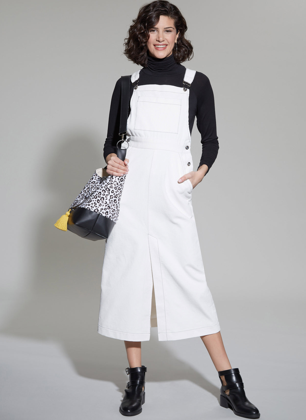McCall's M8345 sewing pattern envelope showing dungarees