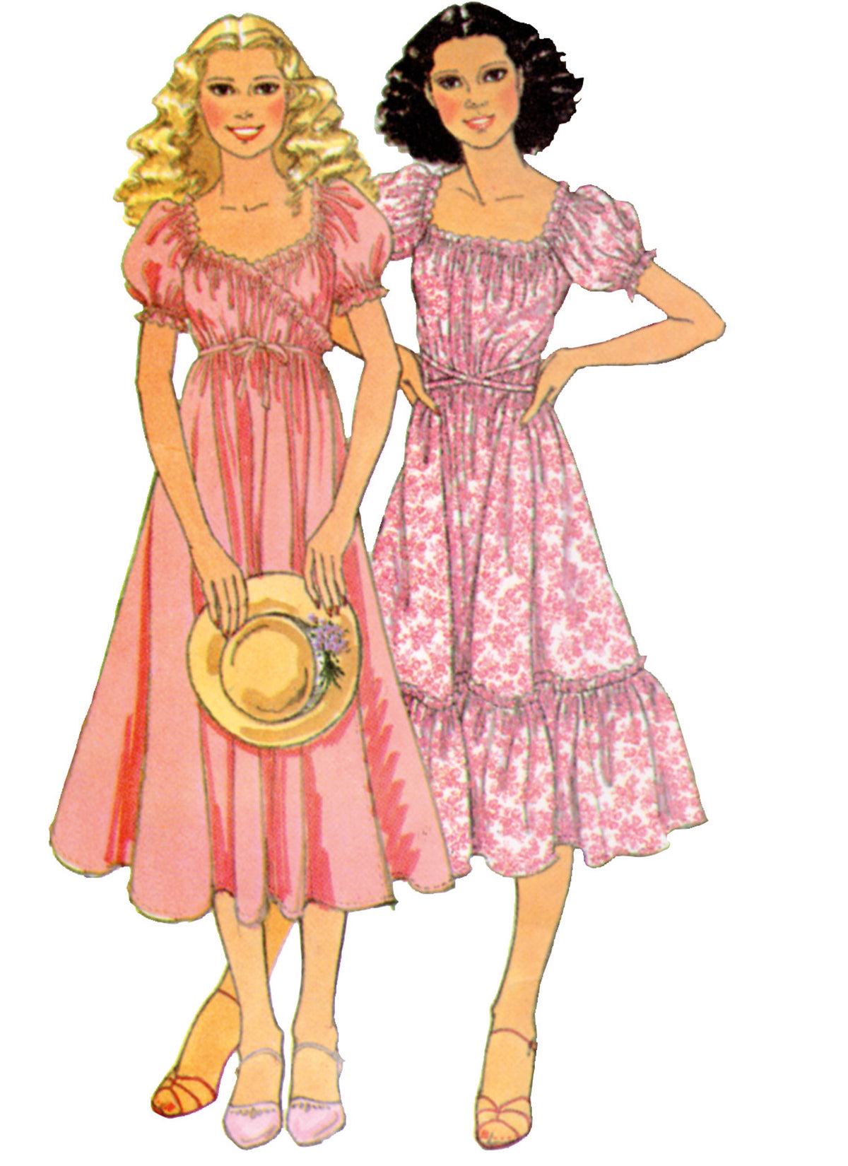 McCall's M8358 sewing pattern envelope showing 1970s wrap dress