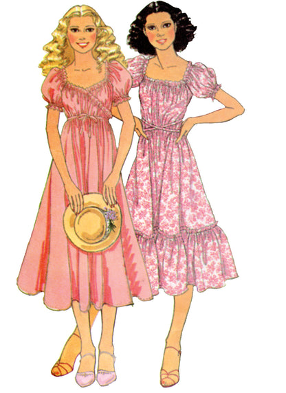 McCall's M8358 sewing pattern envelope showing 1970s wrap dress
