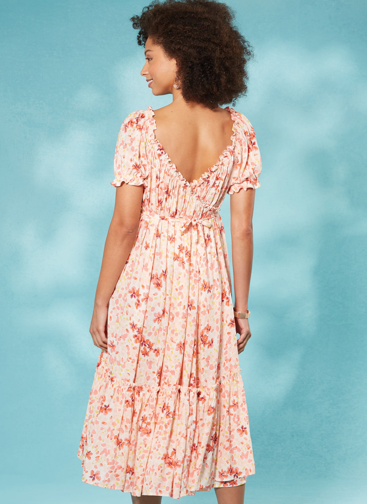 McCall's M8358 sewing pattern envelope showing 1970s wrap dress