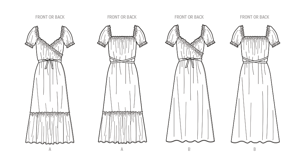 McCall's M8358 sewing pattern envelope showing 1970s wrap dress