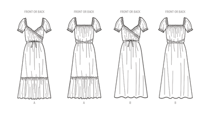McCall's M8358 sewing pattern envelope showing 1970s wrap dress