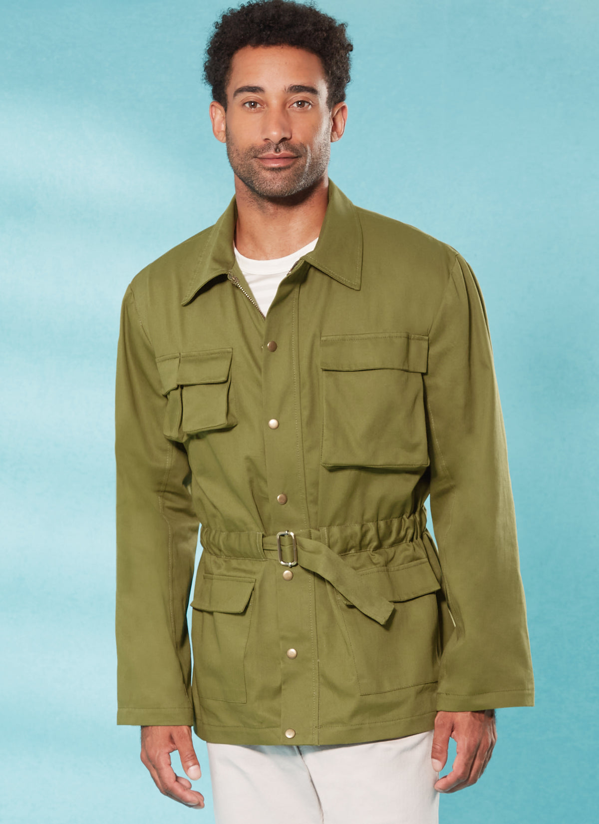 McCall's M8371 sewing pattern envelope showing a men's jacket