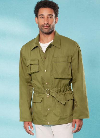 McCall's M8371 sewing pattern envelope showing a men's jacket
