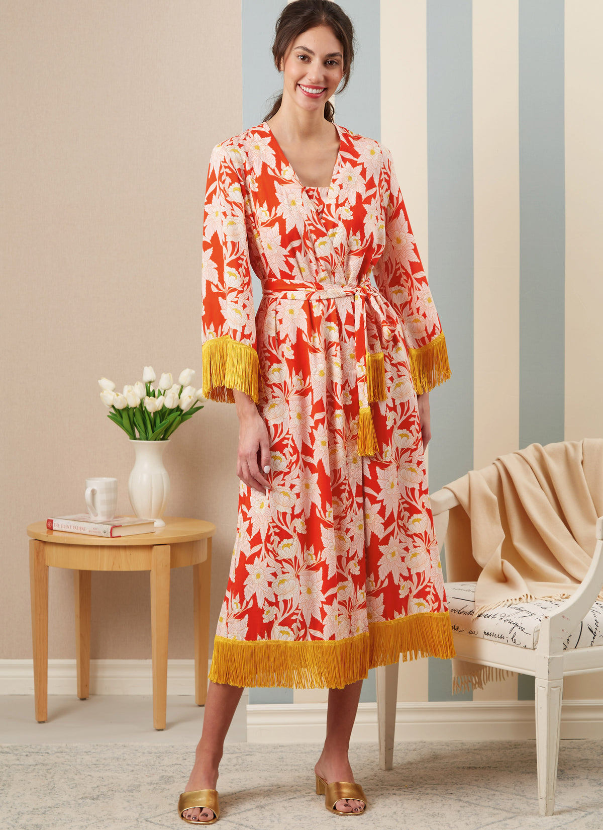 McCall's M8392 sewing pattern envelope showing an easy-to-sew sleepwear collection