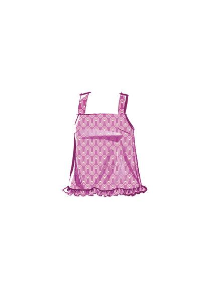 McCall's M8392 sewing pattern envelope showing an easy-to-sew sleepwear collection