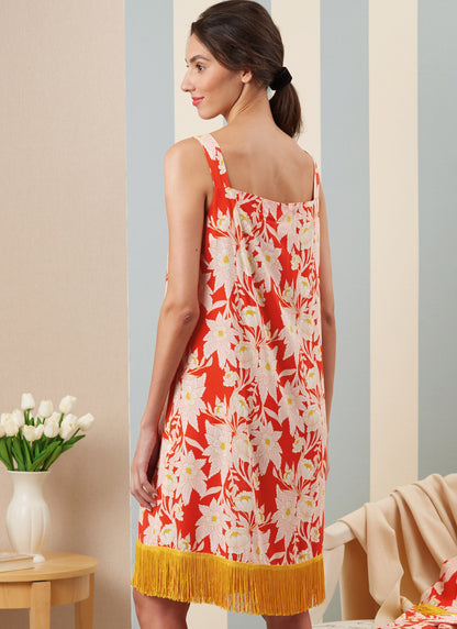 McCall's M8392 sewing pattern envelope showing an easy-to-sew sleepwear collection