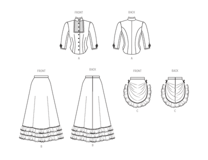 McCall's M8397 sewing pattern envelope showing a costume top