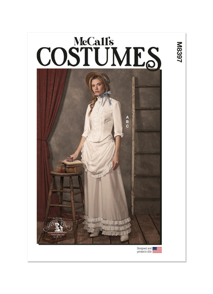 McCall's M8397 sewing pattern envelope showing a costume top