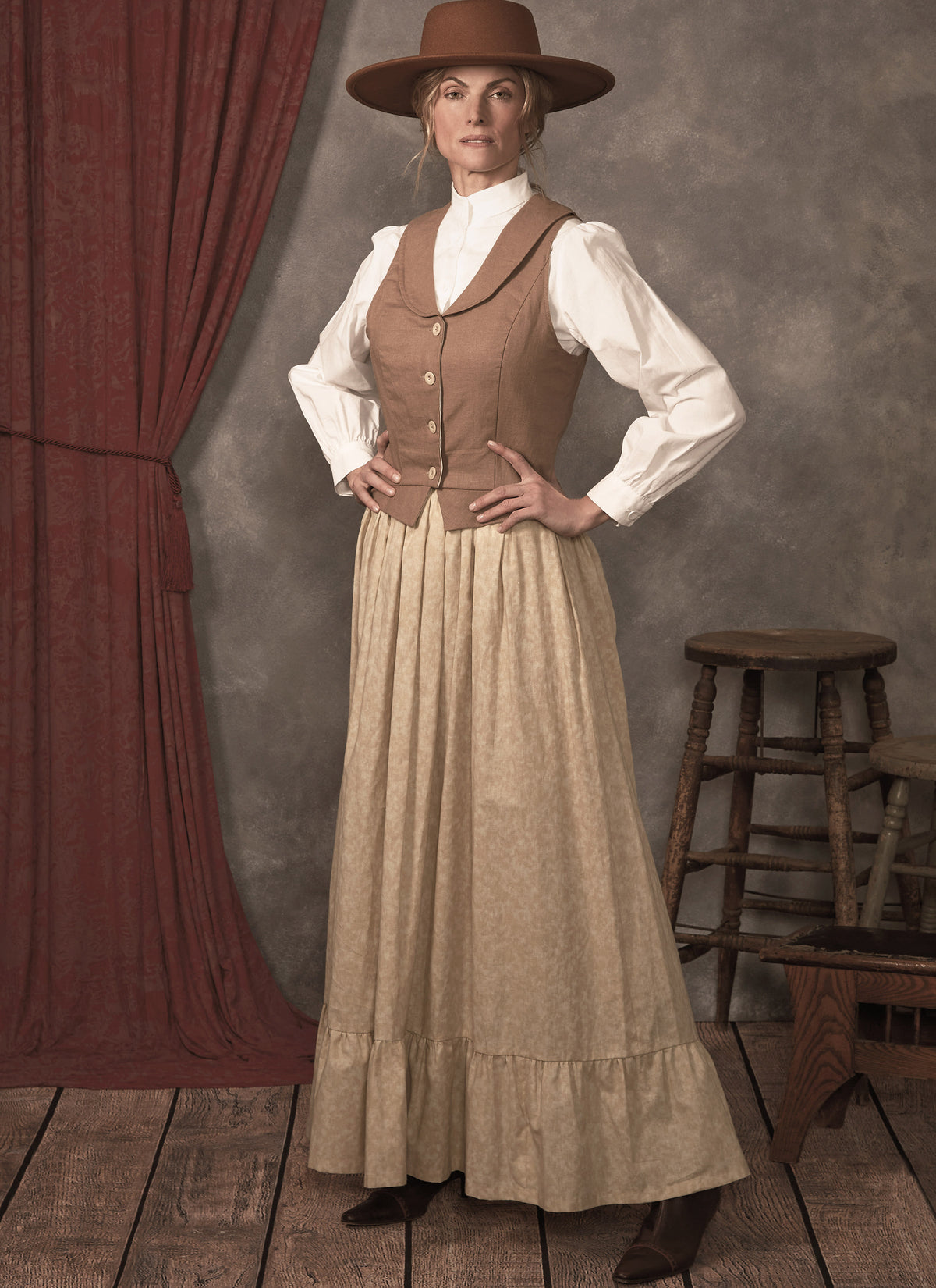 McCall's M8398 sewing pattern envelope showing a costume top