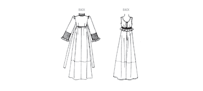 McCall's M8430 sewing pattern envelope showing vintage 1970s robe and nightgown designs