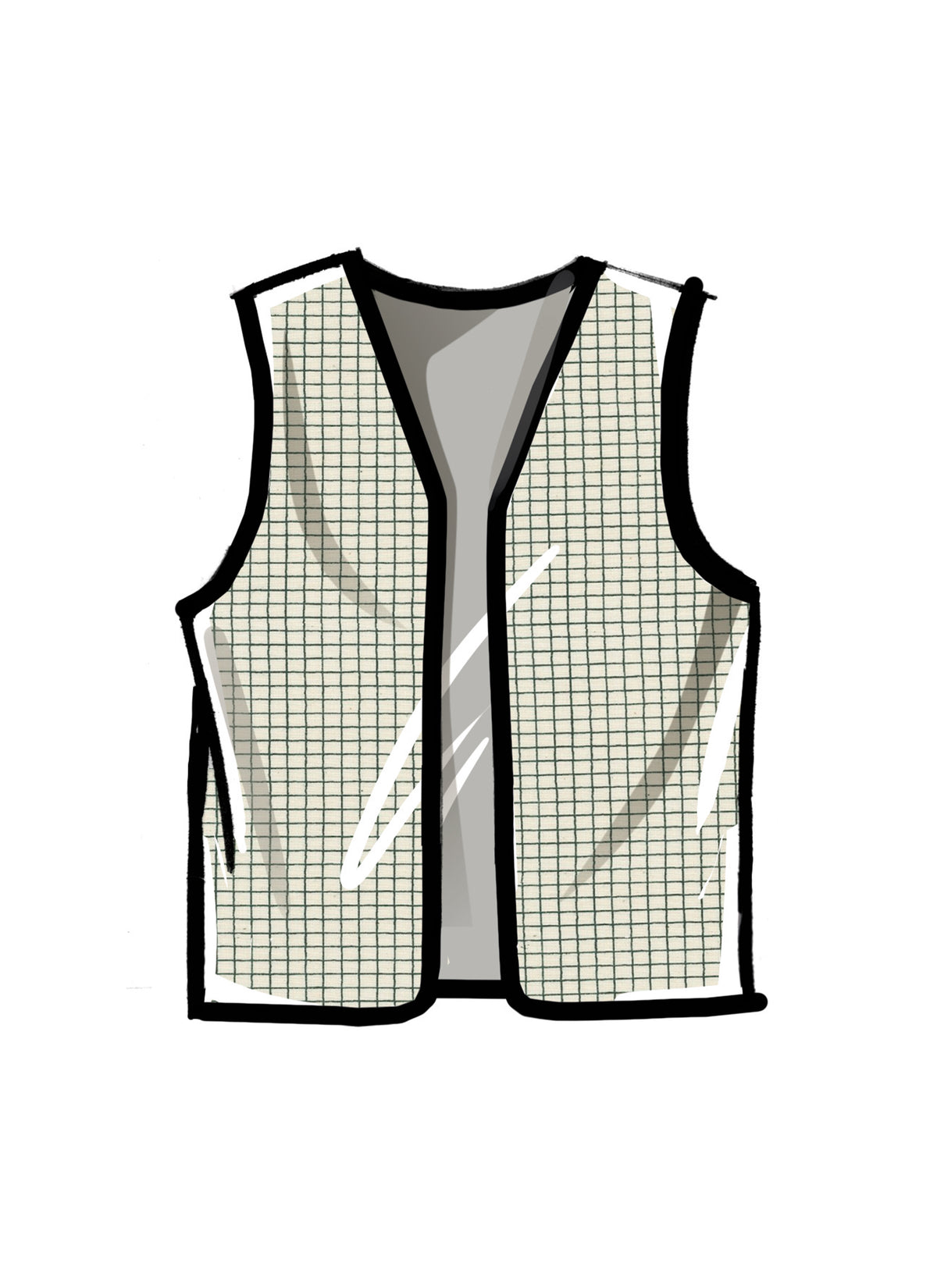 McCall's M8442 sewing pattern envelope showing unisex waistcoats designs