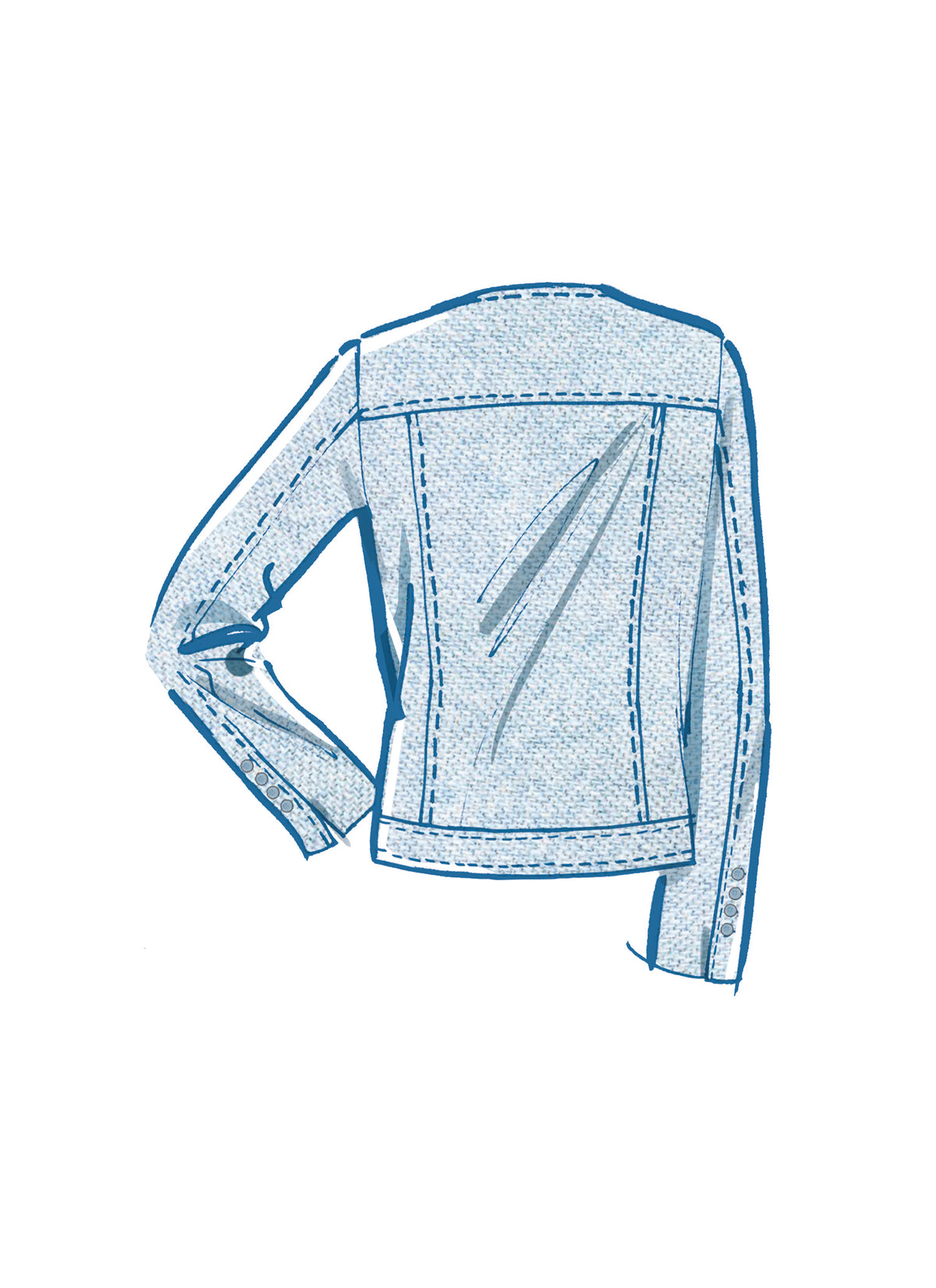McCall's M8474 sewing pattern envelope showing misses' melissa watson jacket designs