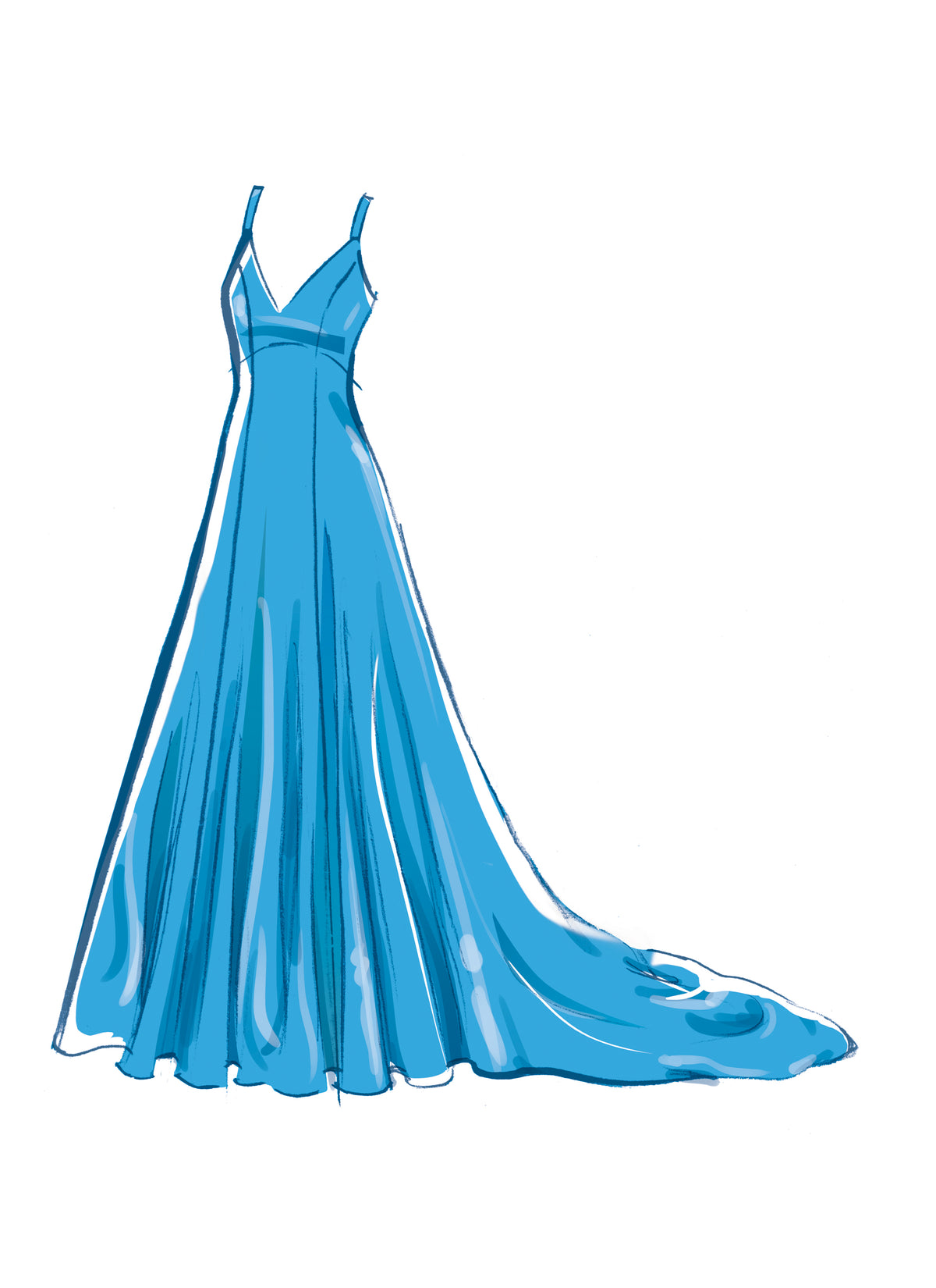 McCall's M8475 sewing pattern envelope showing womens evening gown designs