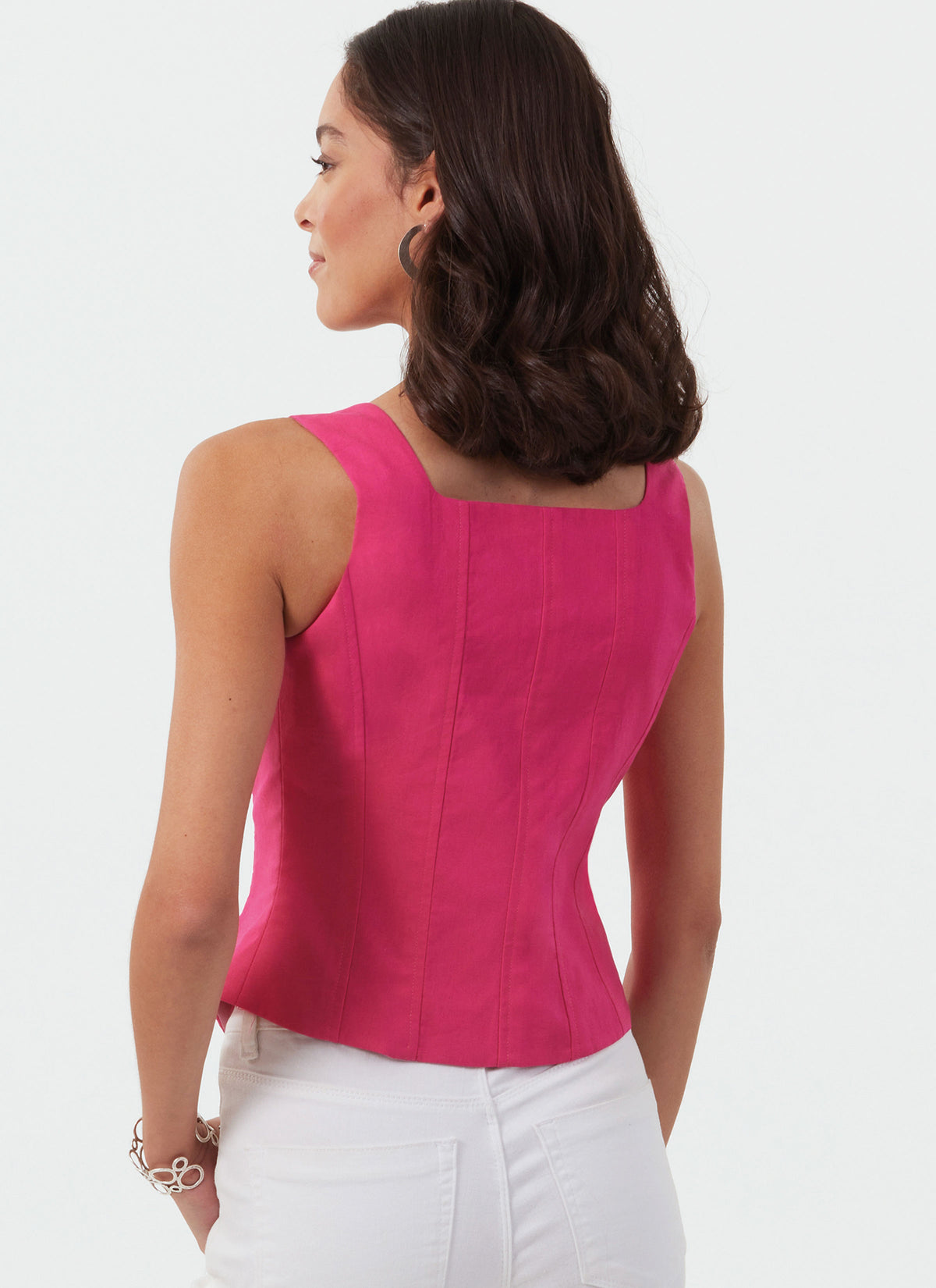 McCall's M8478 sewing pattern envelope showing misses' corset-style cropped top designs