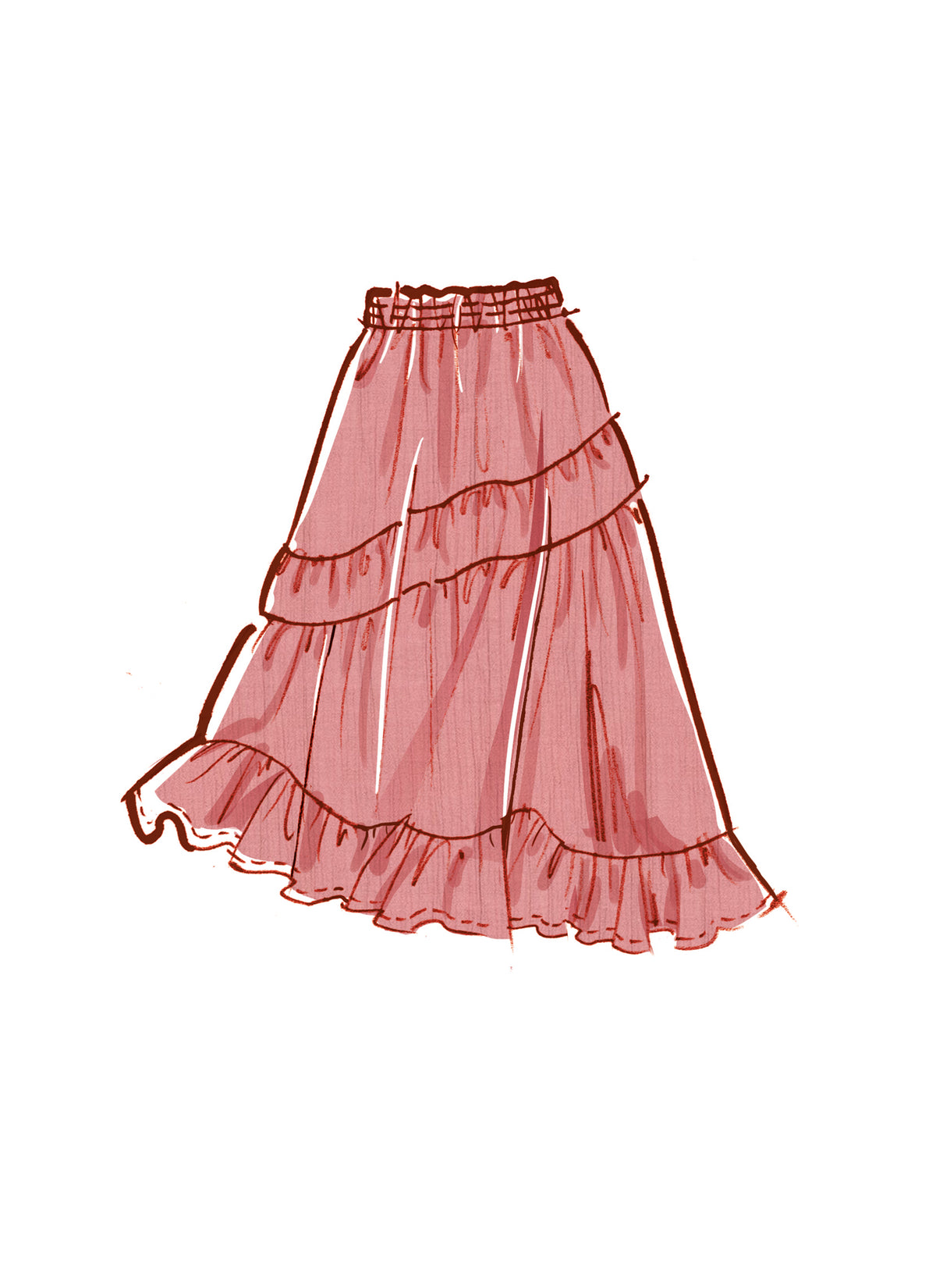 McCall's M8482 sewing pattern envelope showing misses' puff sleeve crop top designs