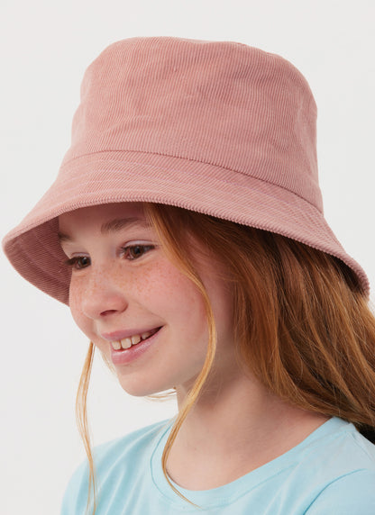 McCall's M8497 sewing pattern envelope showing an easy lined bucket hat with brim topstitching options