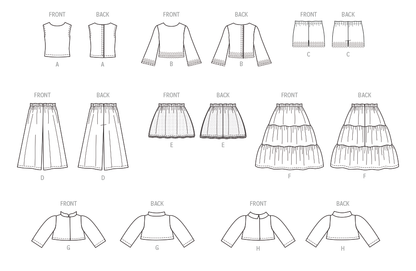 McCall's M8523 sewing pattern envelope showing 18in doll clothes