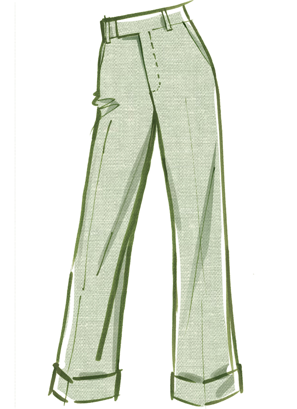 McCall's M8527 sewing pattern envelope showing women's trousers