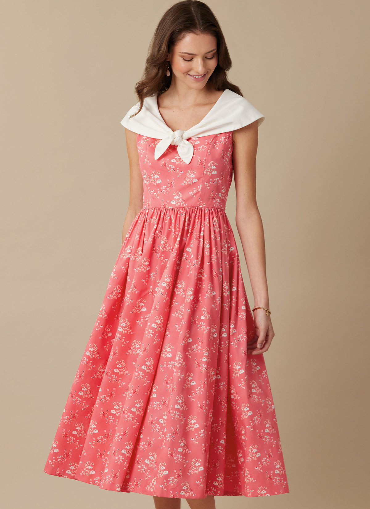 McCall's M8539 sewing pattern envelope showing vintage Laura Ashley dress