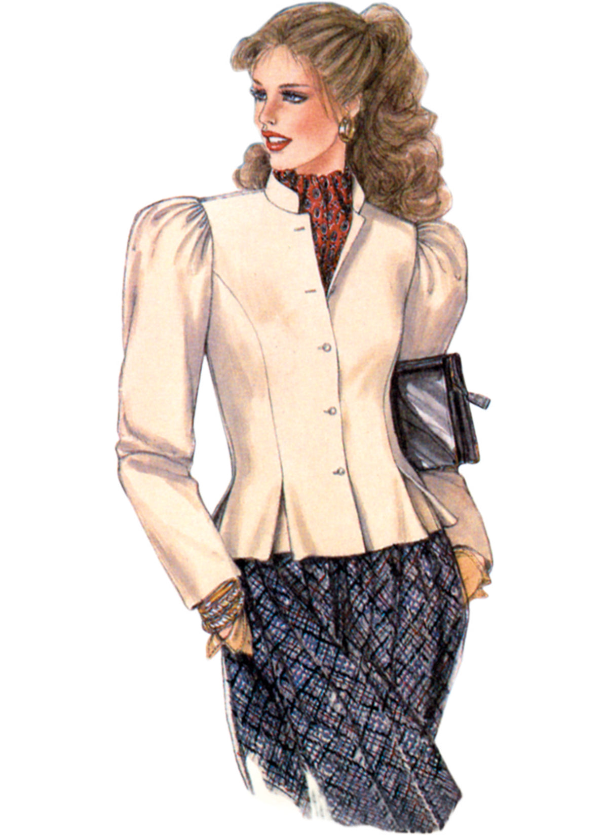 McCall's M8541 sewing pattern envelope showing vintage 1980s jackets