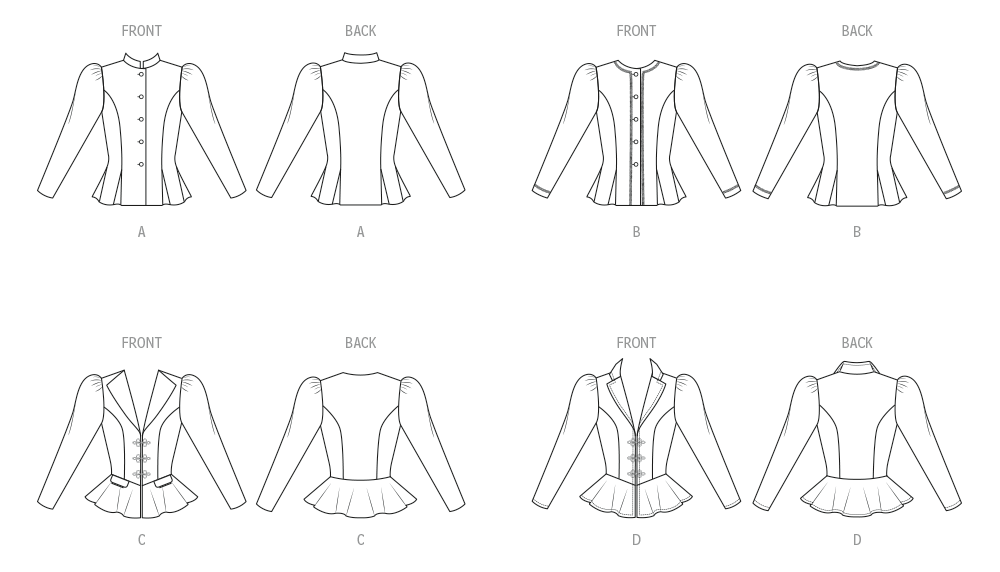 McCall's M8541 sewing pattern envelope showing vintage 1980s jackets