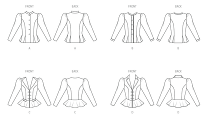 McCall's M8541 sewing pattern envelope showing vintage 1980s jackets