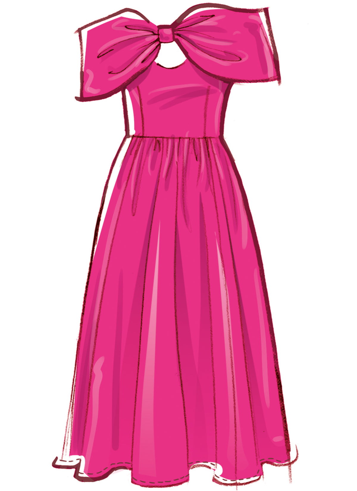 McCall's M8554 pattern envelope showing fitted special occasion dresses