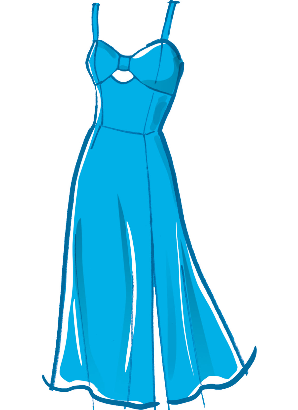 McCall's M8554 pattern envelope showing fitted special occasion dresses
