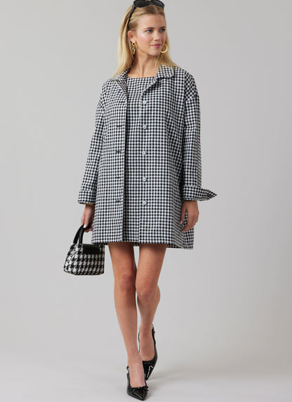 McCall's M8562 pattern envelope showing a sleeveless top and dress with square neckline
