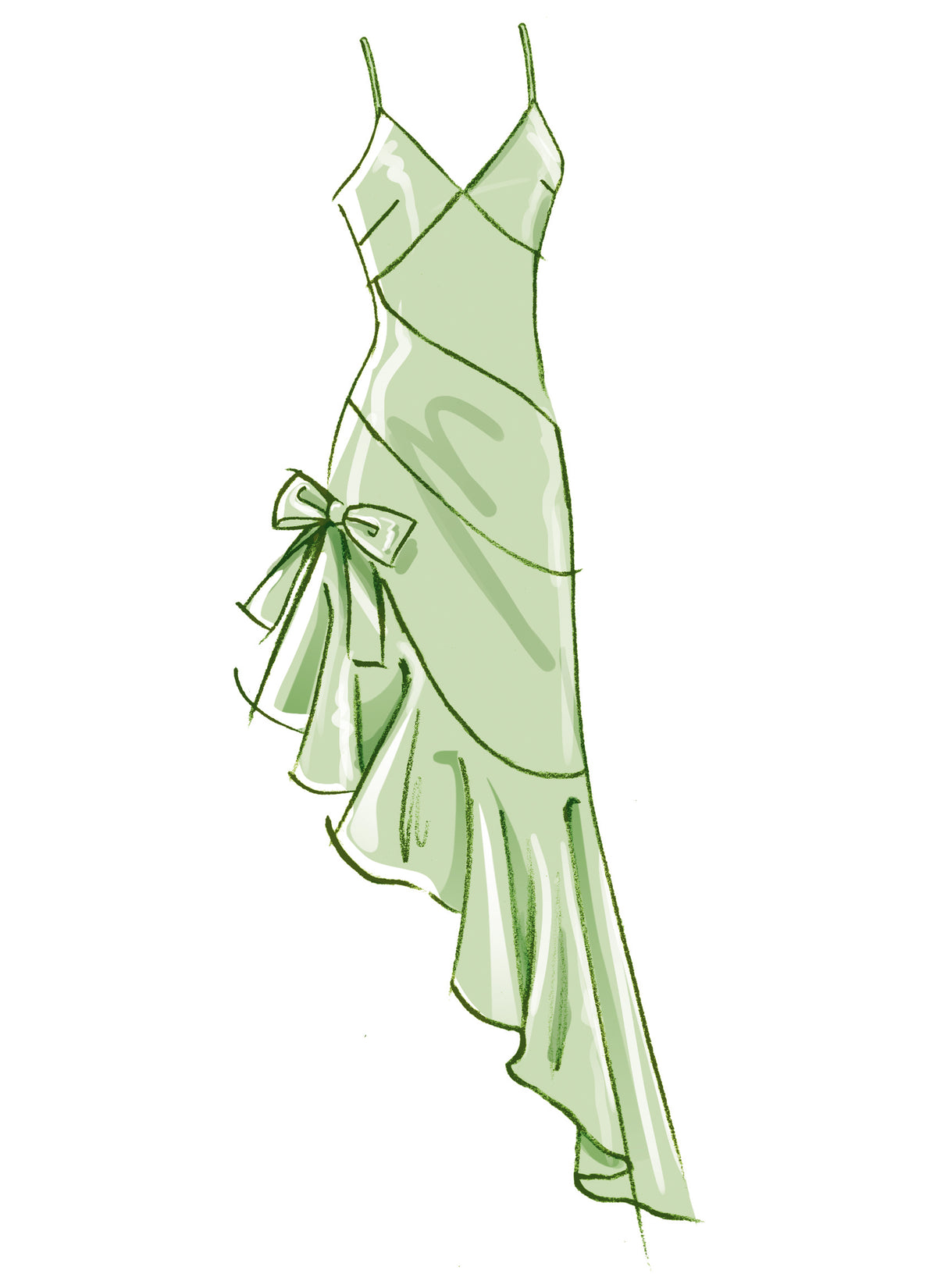 McCall's M8582 sewing pattern envelope showing bias cut slip dress designs