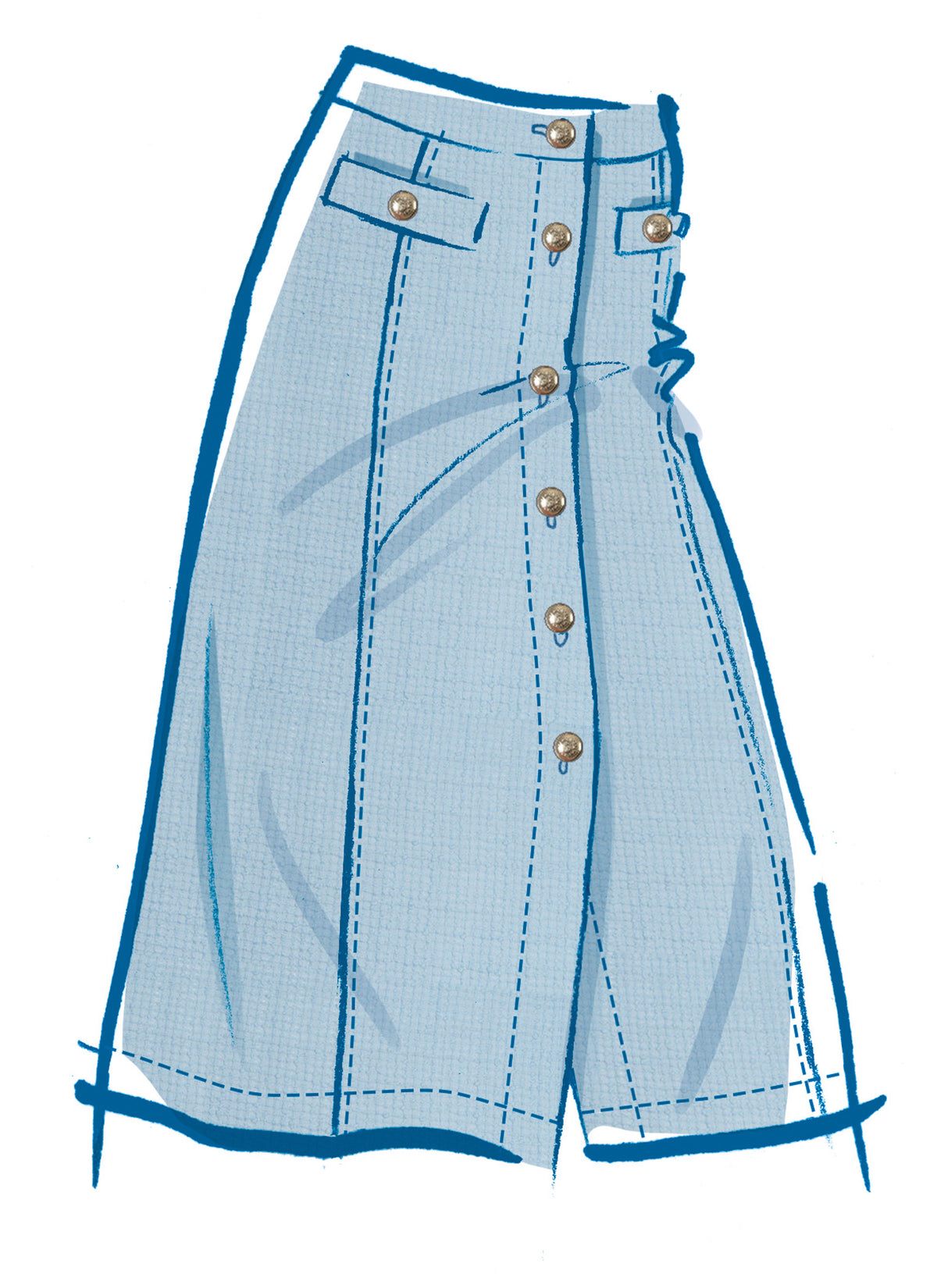McCall's M8586 sewing pattern envelope showing fitted unlined top designs