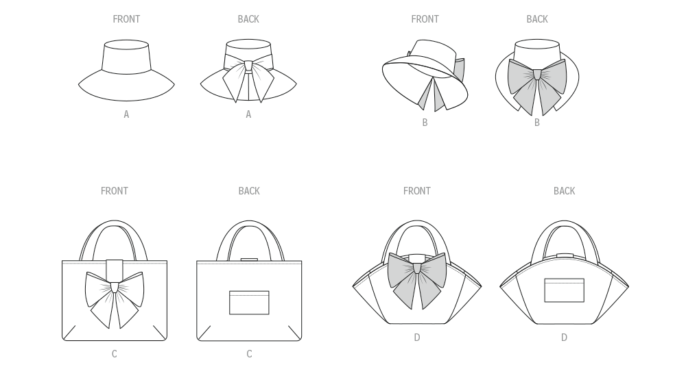 McCall's M8597 bucket hat sewing pattern envelope