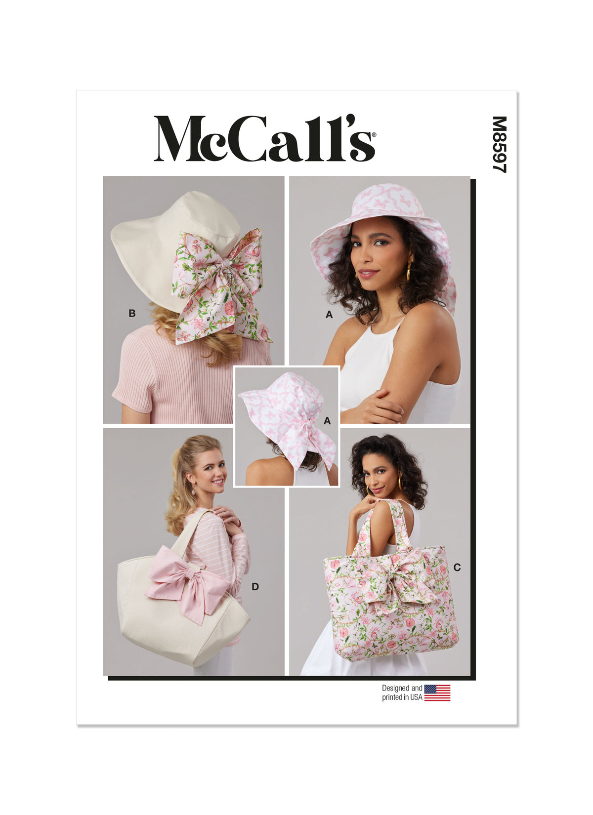 McCall's M8597 bucket hat sewing pattern envelope