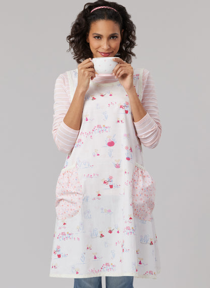 McCall's M8598 cross back apron sewing pattern envelope