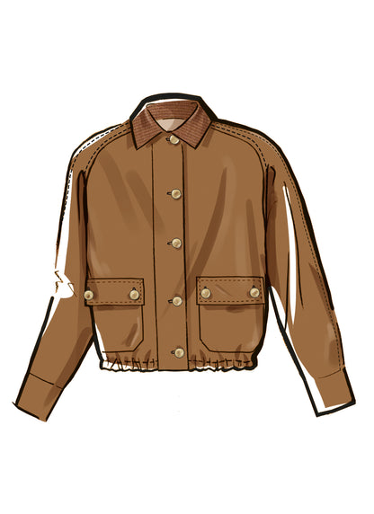McCall's M8607 blouson jacket sewing pattern envelope