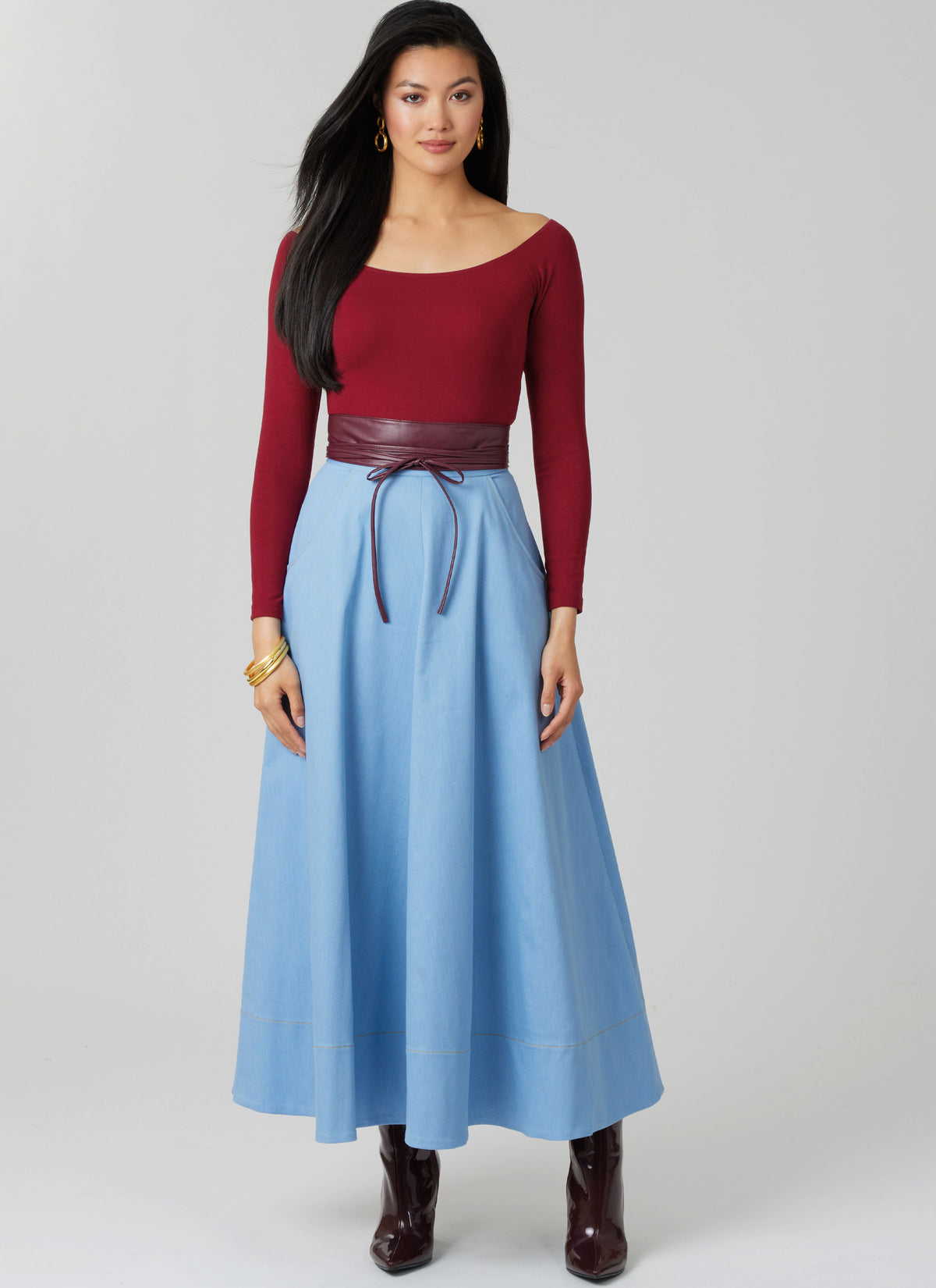 McCall's M8609 flared skirt sewing pattern envelope