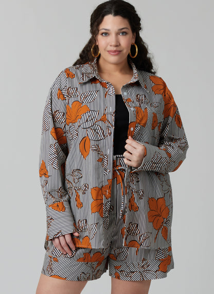 McCall's M8611 semi-fitted shirt sewing pattern envelope