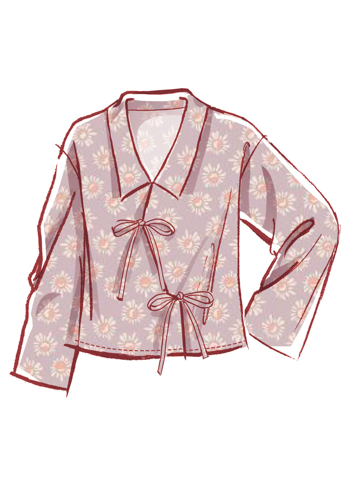 McCall's M8612 oversized sleepwear top sewing pattern envelope