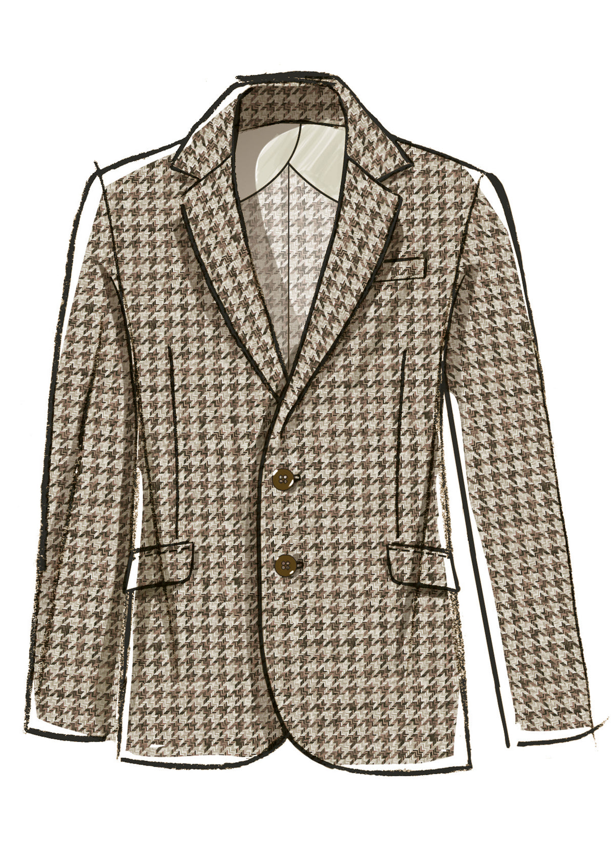 McCall's M8614 unisex blazer sewing pattern envelope