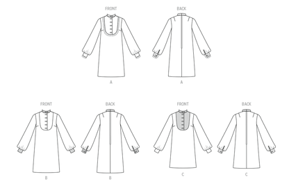 McCall's M8621 vintage shirtdress sewing pattern envelope