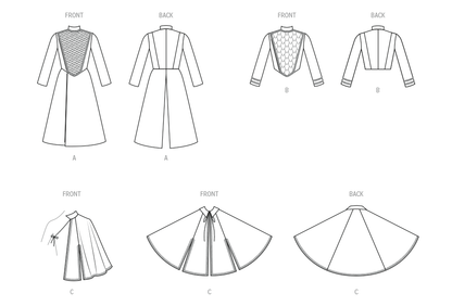 McCall's M8624 sewing pattern envelope showing a lined, fitted coat and jacket