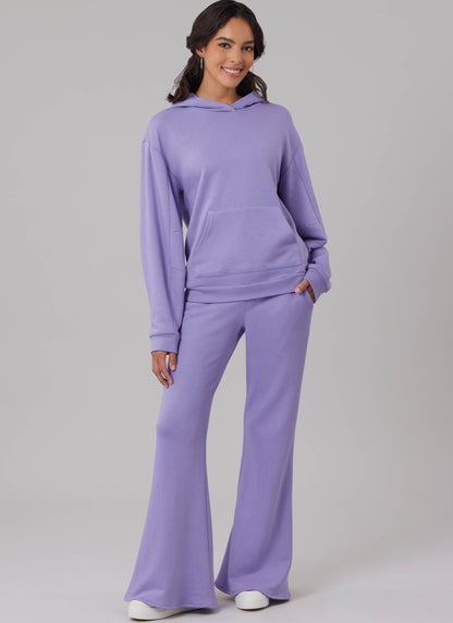 McCall's M8633 sewing pattern envelope showing a sweatshirt and hoodie