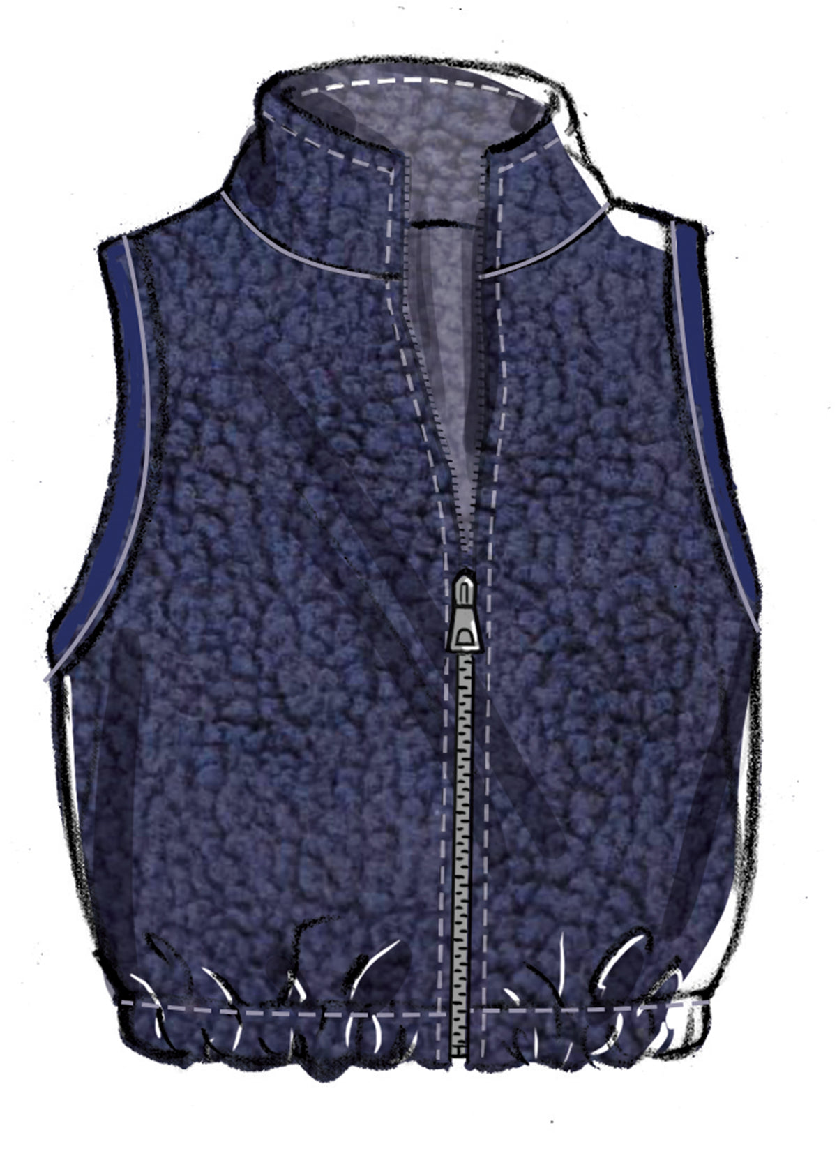 McCall's M8640 sewing pattern envelope showing an unlined jacket