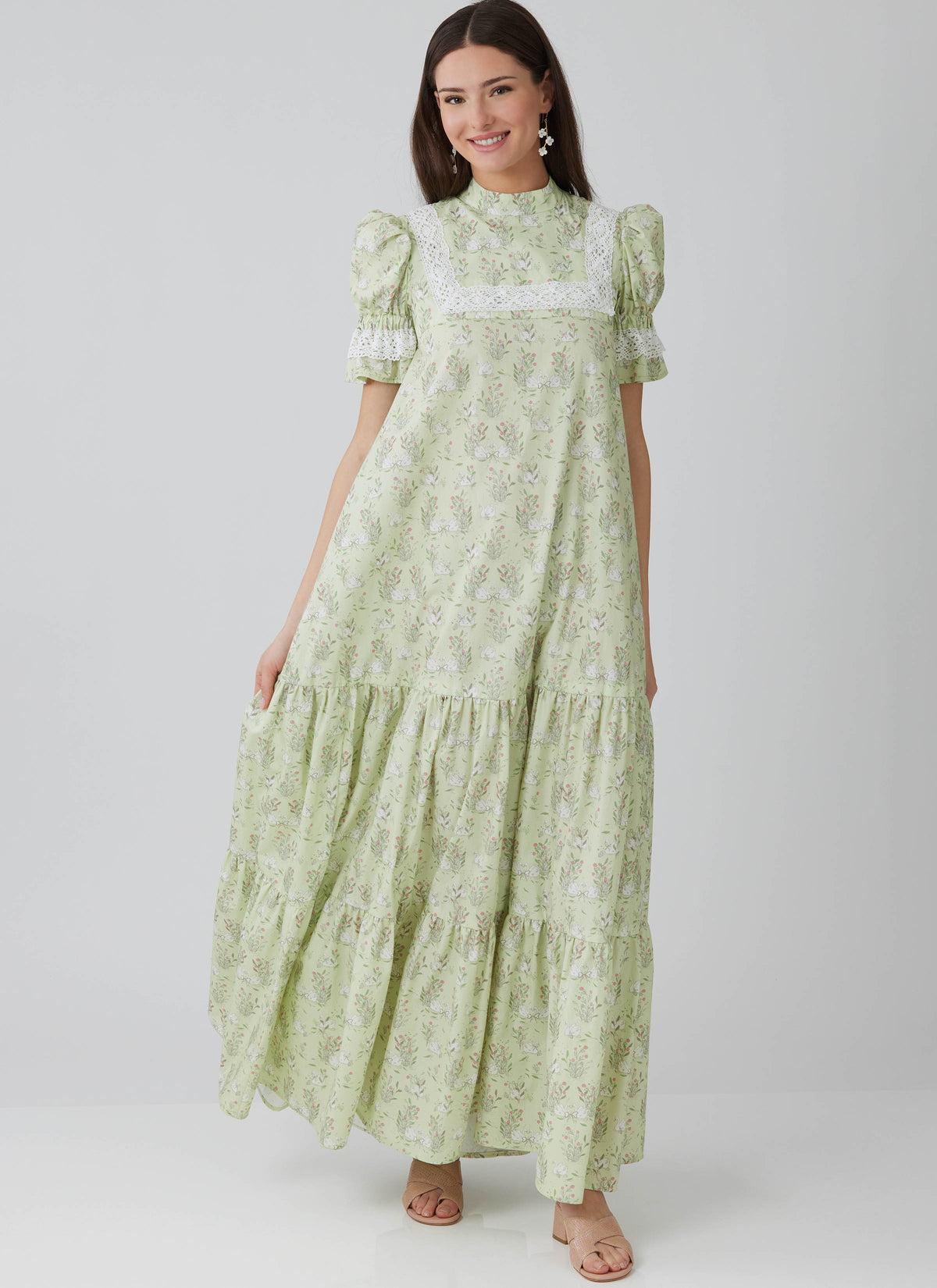 McCall's M8652 sewing pattern envelope showing ruffled skirt dress designs