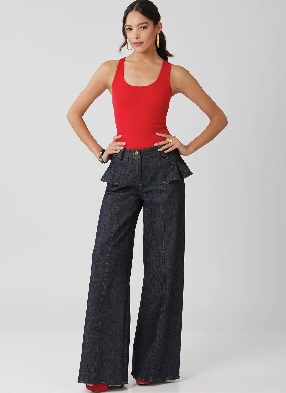 McCall's M8660 sewing pattern envelope showing jeans and shorts designs