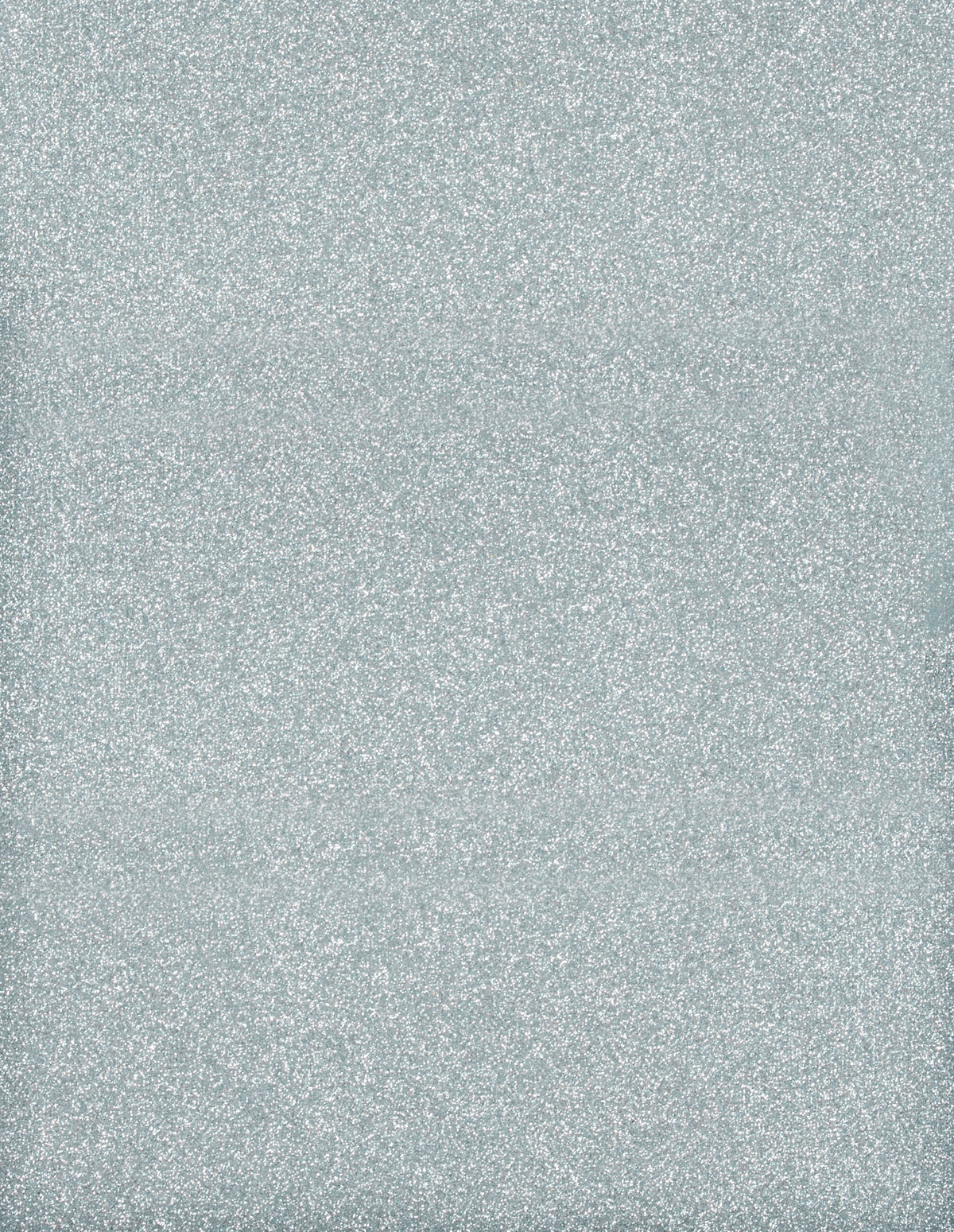 Piece of silver light blue glitter stretch jersey iron-on fabric