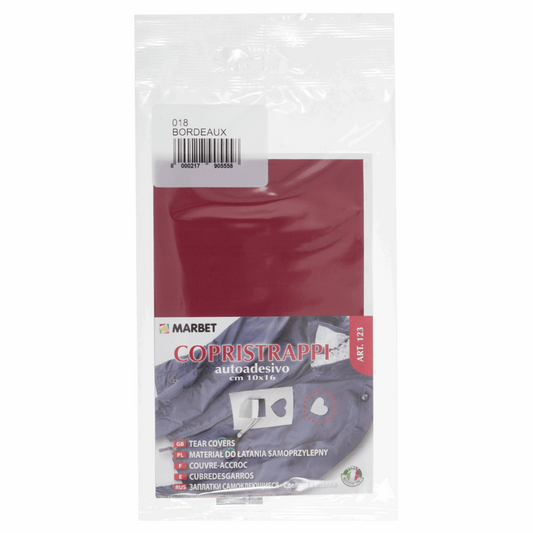 Marbet Wine Self-Adhesive Fabric Repair - 16 x 10cm