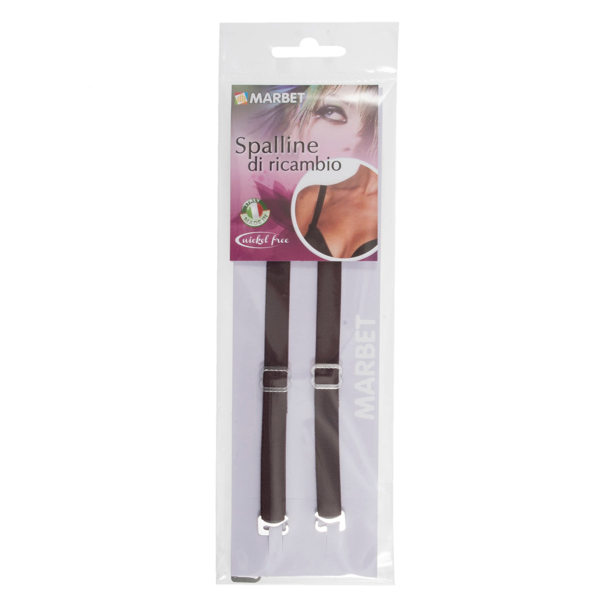 Pair of brown removable bra straps